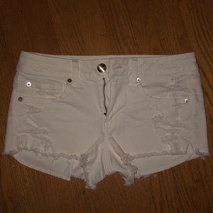 American Eagle White Jean shorts